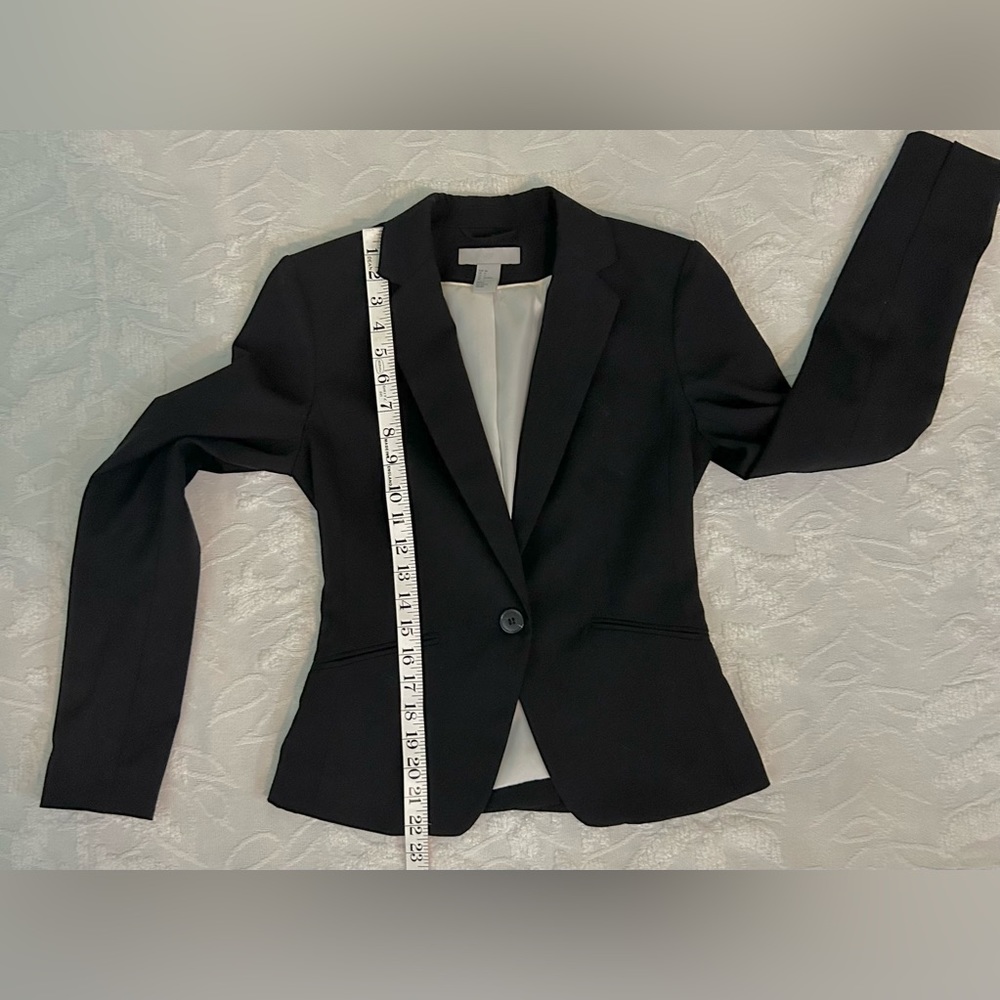 Black Blazer, single button, size 4
